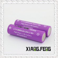 3.7V Xiangfeng 18650 2900mAh 20A Imr Wiederaufladbare Lithium-Batterie 3.7V Batterie